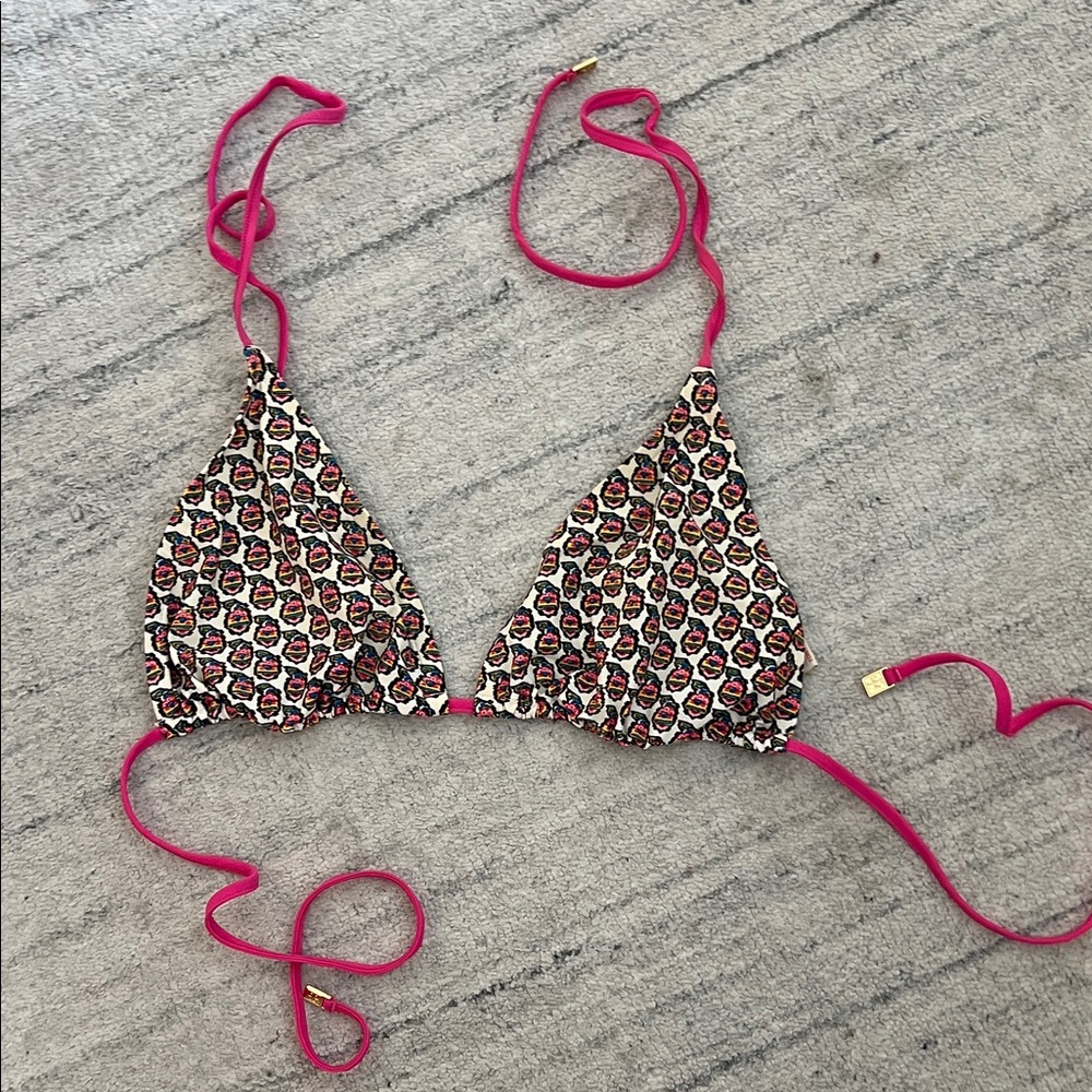 Tory Burch Multicolor Patterned Bikini Top - image 1